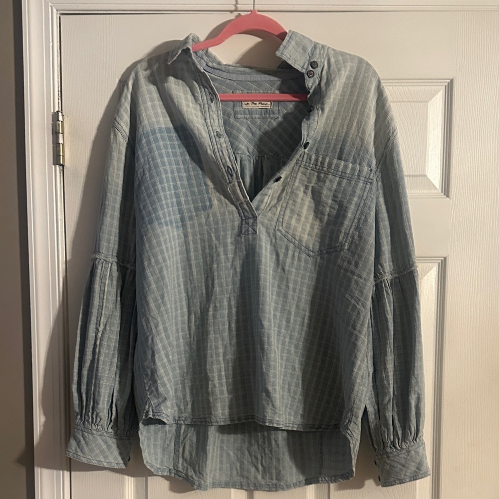 Free People Glacier Bay checkered tunic - Picture 3 of 6
